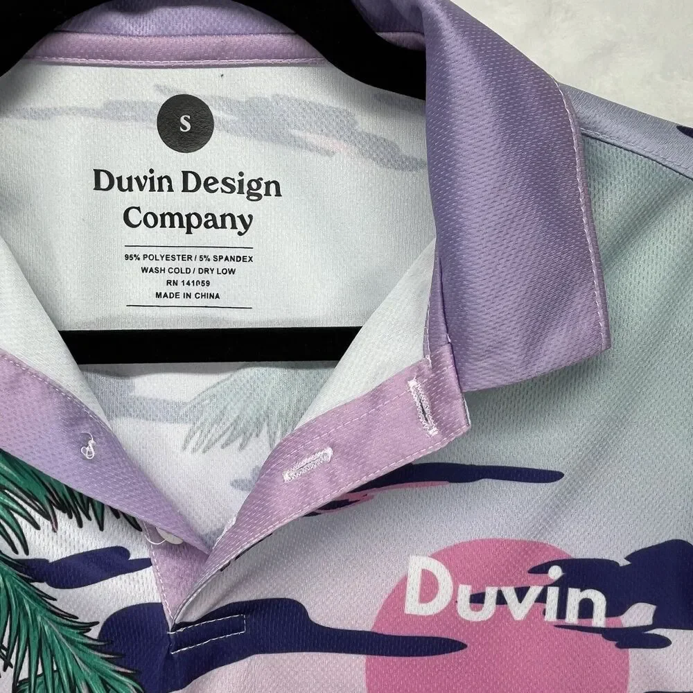 Duvin Design Company Polo Men's Small Beachy‎ Coastal Surf